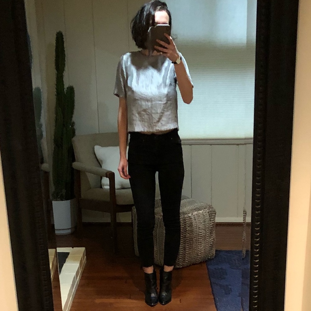 Vintage metallic-ish crop top. Perfect condition.